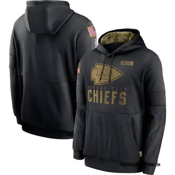 Men's Kansas City Chiefs Black 2020 Salute to Service Sideline
